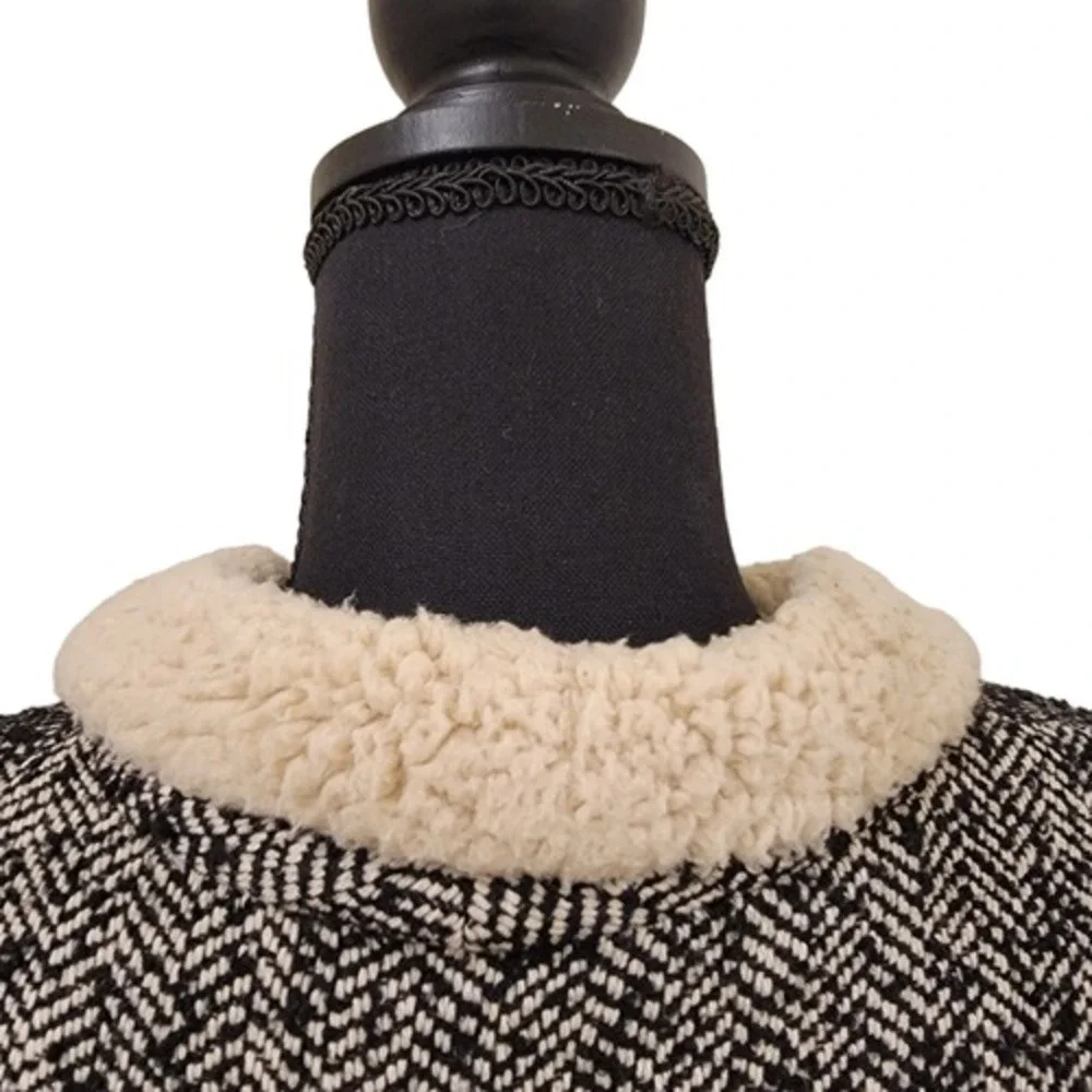 Tulle tweed sherpa